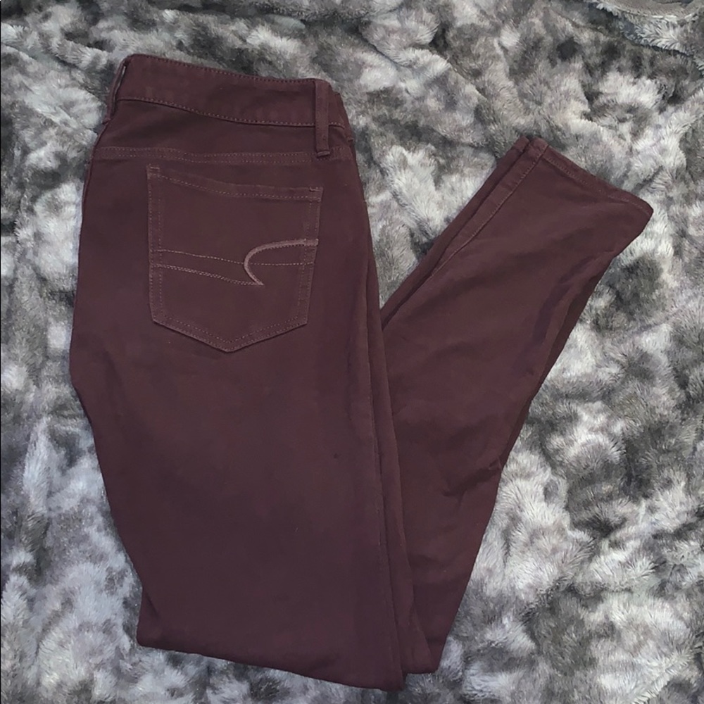 American eagle purple jeggings